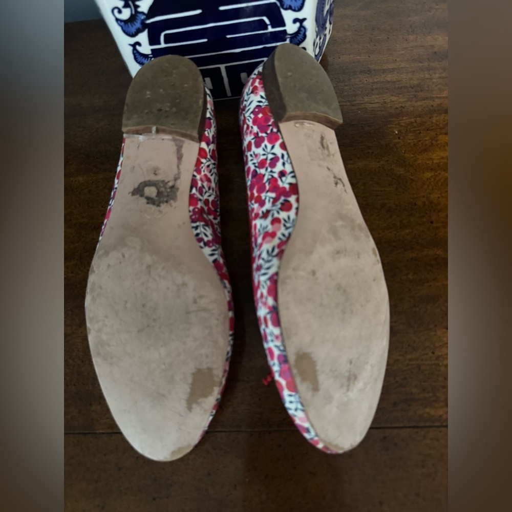 J. Crew Gemma Liberty print Berry ballet flats - Picture 3 of 3